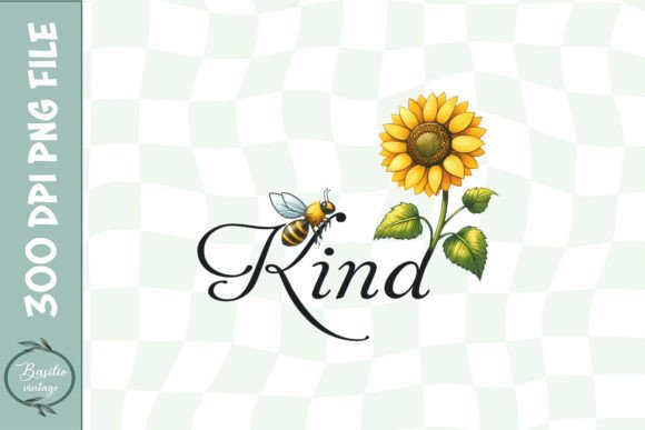 Bee Floral Be Kind PNG Review