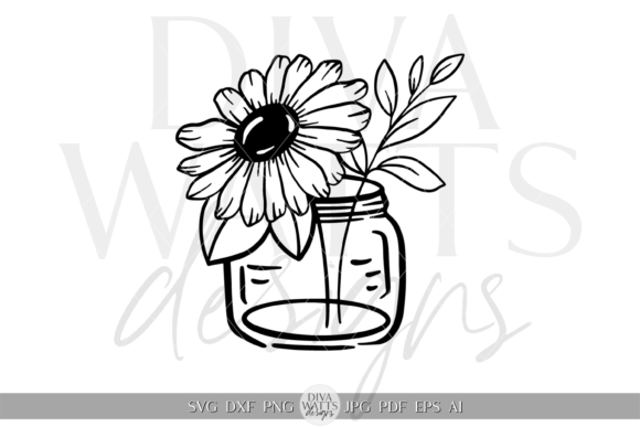 Contemporary Flower in Vase SVG Review