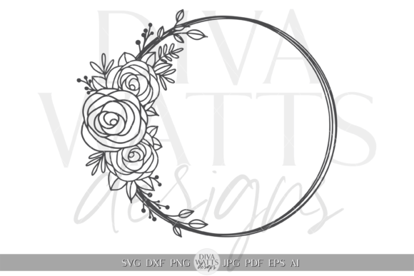 Creative Rose Wreath Clipart SVG Review