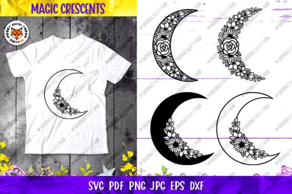 Crescent Moon SVG, Crescent Flowers SVG: A Designer's Real-World Review