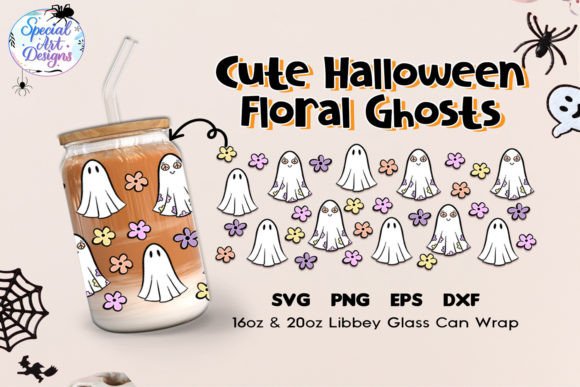 Cute Holloween Floral Ghosts Review