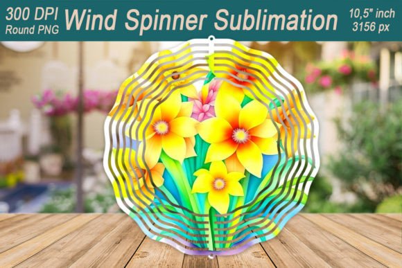 Daffodil Floral Wind Spinner Sublimation Review