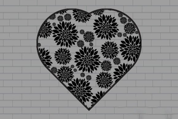 Floral Heart Wall Interior Review for Real Embroidery Work