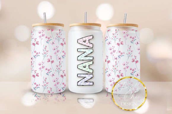 Floral Nana 16 Oz Libbey Can Wrap UVDTF Review