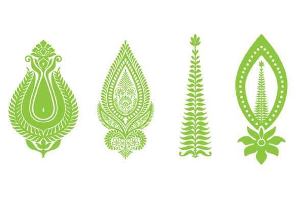 Floral Stencil Art Vector Illustration Review