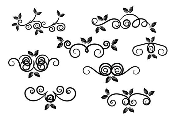 Floral Swirl Ornament Leaf Design Review