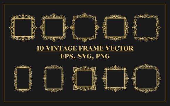 Gold Frame with a Floral Vintage Design Review