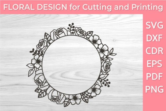 Hand-Drawn Botanical Circle Border SVG Review