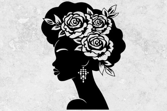 Head of Flowers SVG, Rose Silhouette SVG Review