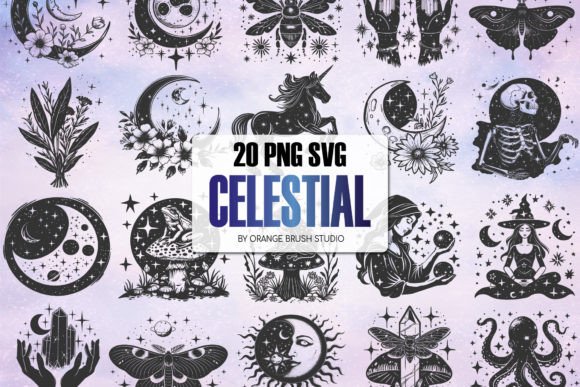 Magic and Celestial Bundle SVG PNG Review