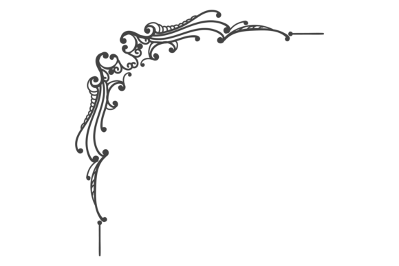 Ornate Corner with Floral Calligraphic L Review