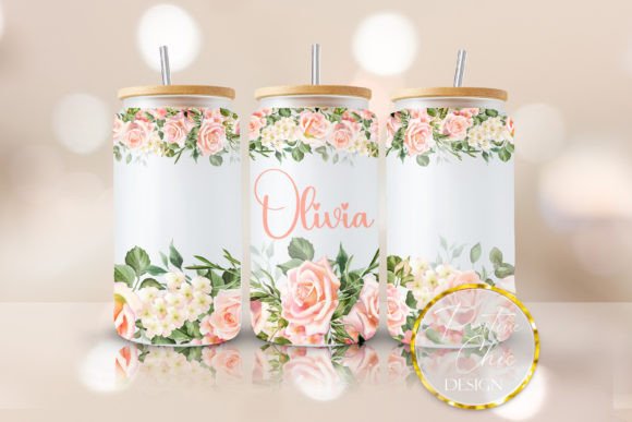 Personalized Floral Libbey Glass UVDTF Review