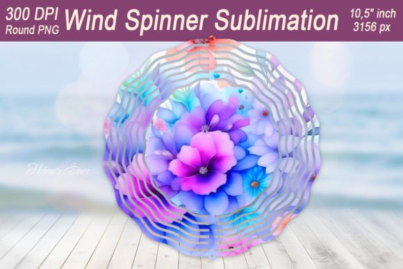 Purple Floral Wind Spinner Sublimation Review