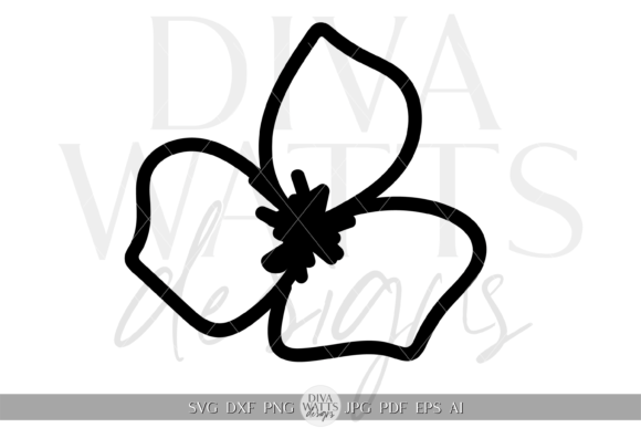 Three Petal Monochrome Flower SVG Review