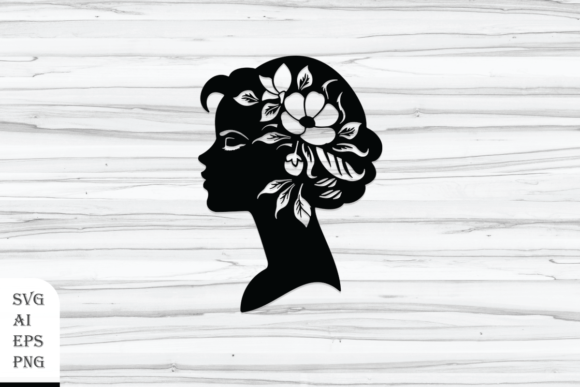 Vector Floral Woman Head Silhouette Review